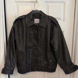 Abercrombie & Fitch Vegan Leather Jacket